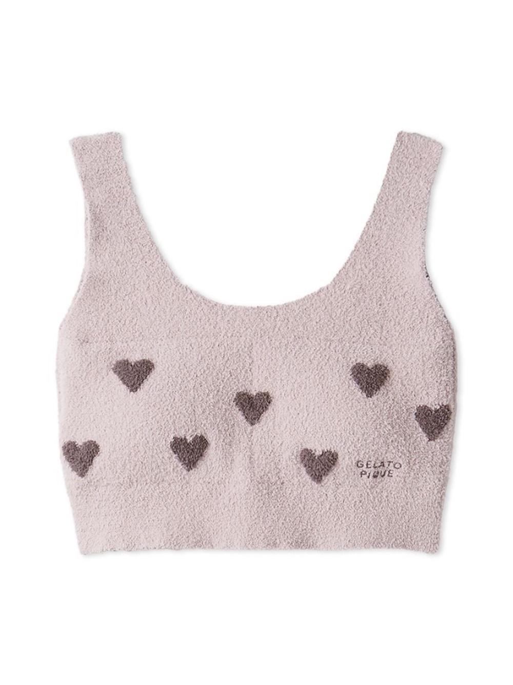 Gelato Pique HEART JACQUARD NIGHT BRA / LOUNGE CROP